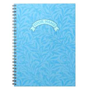 Caderno Espiral Folhas de Notebook com nome personalizado azul