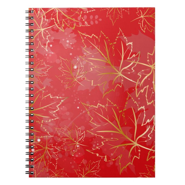 Caderno Espiral Folhas de ouro 6 (Frente)