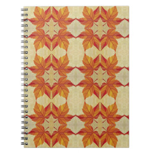 Caderno Espiral Folhas de outono