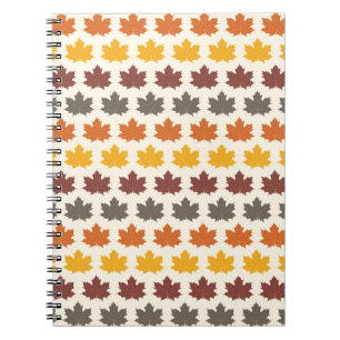 Caderno Espiral Folhas de outono