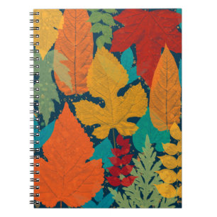 Caderno Espiral Folhas de outono