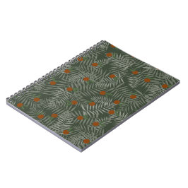 Caderno Espiral Folhas de Palma e Laranjas