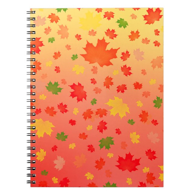 Caderno Espiral Folhas de queda (Frente)