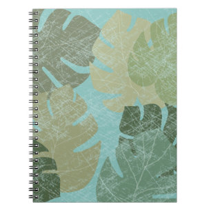 Caderno Espiral Folhas Tropicais