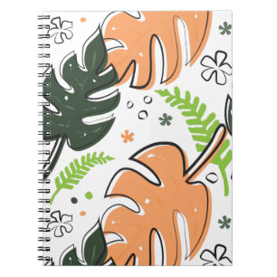 Caderno Espiral folhas tropicais
