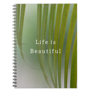 Caderno Espiral Folhas Verdes Tropicais de Kauai (foto tirada por 
