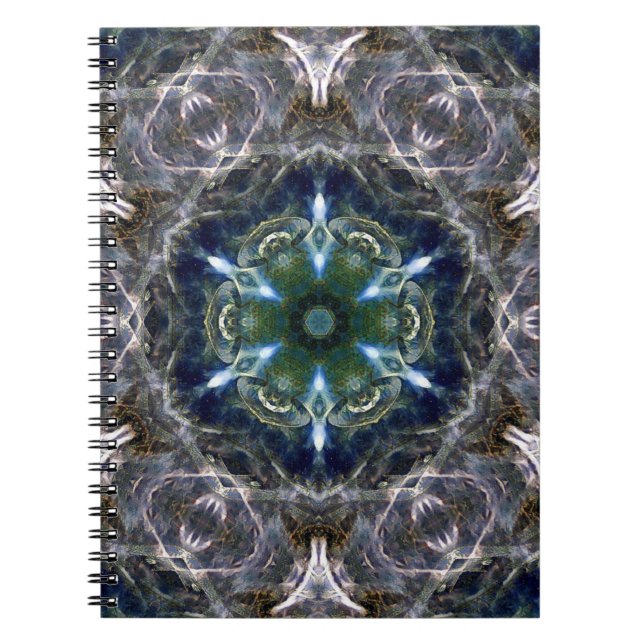 Caderno Espiral Folk Mandala (Frente)