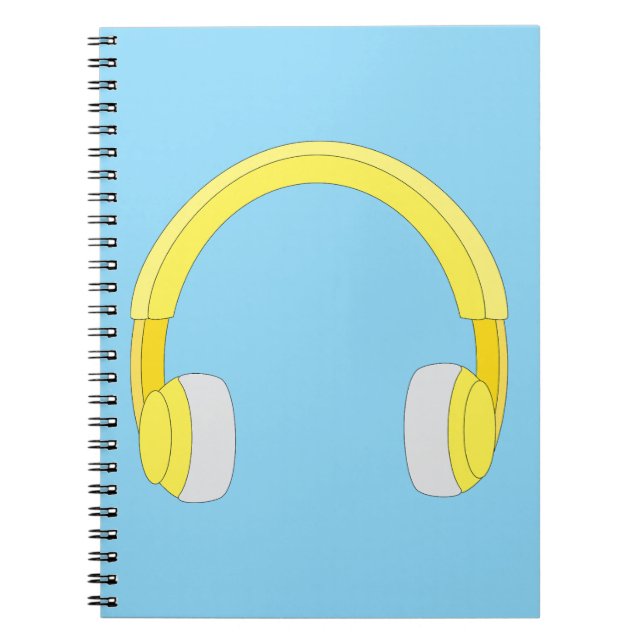 Caderno Espiral Fones de ouvido (Frente)