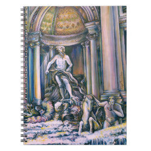 Caderno Espiral Fontana Di Trevi, Roma, Itália