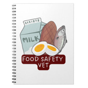 Caderno Espiral Food Safety Vet–Veterinary Food Inspection Design