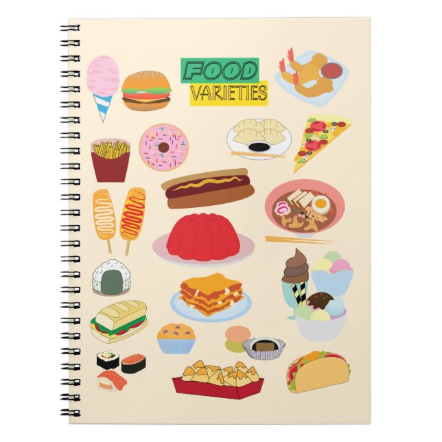 Caderno Espiral Food Varieties (Frente)