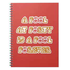 Caderno Espiral Fool Forever