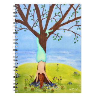 Caderno Espiral "Fora arte da sereia da água"