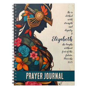 Caderno Espiral Força e dignidade - Diário personalizado de guerre
