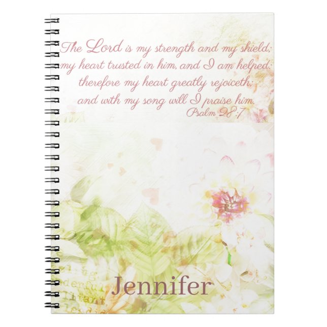 Caderno Espiral Força e escudo personalizados (Frente)