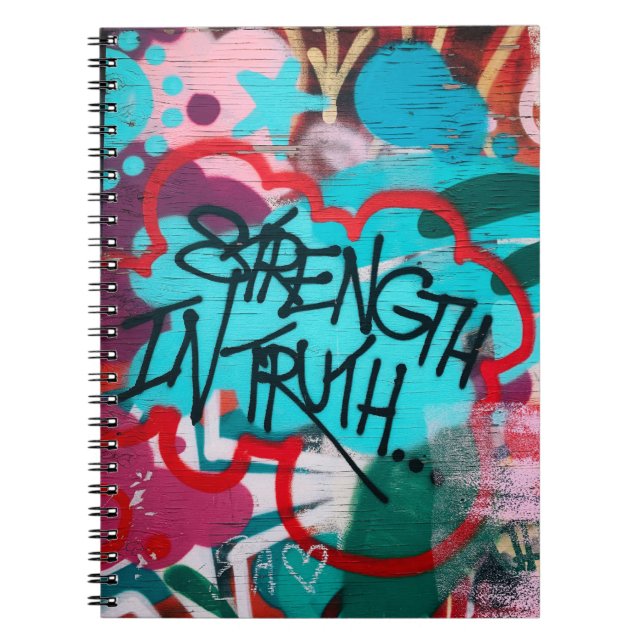 Caderno Espiral Força No grafite Da Verdade (Frente)
