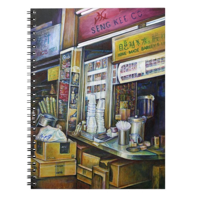 Caderno Espiral Forças de Luz Imobilizadas Emocionalmente, Singapu (Frente)