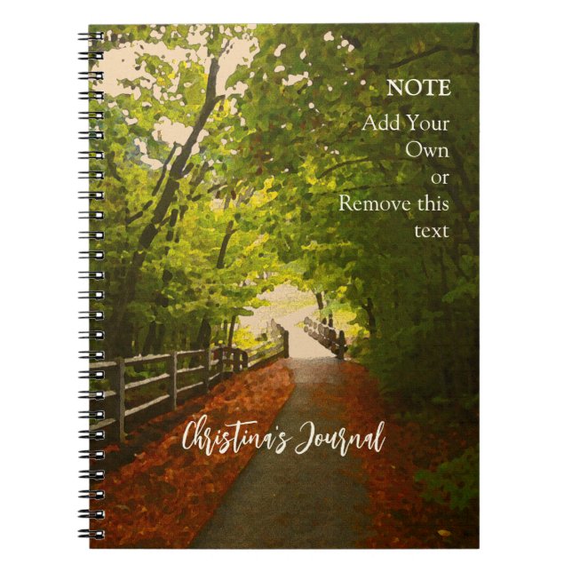 Caderno Espiral FOREST PATH Fall 07 - Spiral Photo Notebook (Frente)