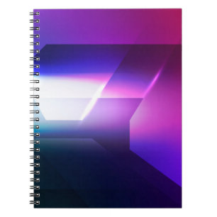 Caderno Espiral forma hexagonal, fundo abstrato, arte,