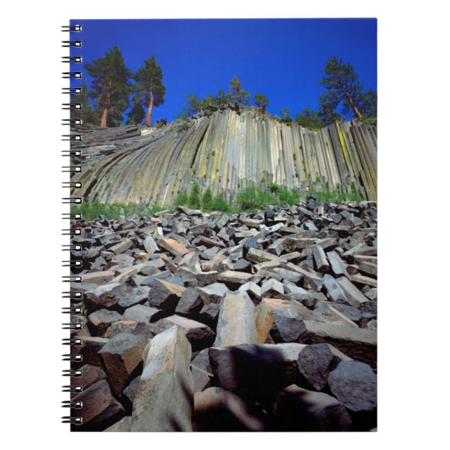Caderno Espiral Formações de Basalto de Devils Postpile (Frente)