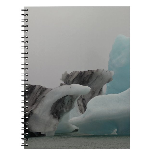 Caderno Espiral Formações de iceberg (Frente)