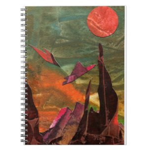 Caderno Espiral Formas de vida alienígena de "Aves-Fogo" do Sci-Fi