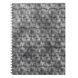 Caderno Espiral Formas retangulares de cor das cinzas e manchas es