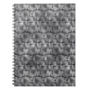 Caderno Espiral Formas retangulares de cor das cinzas e manchas es
