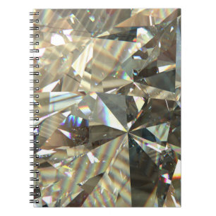 Caderno Espiral Formas triangulares de diamante: textura em camada