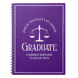 Caderno Espiral Formatação Personalizada do Formando de Direito Ro