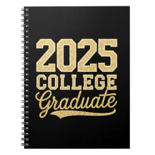 Caderno Espiral Formatura de Graduado Universitário de 2025 Escola