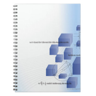 Caderno Espiral Fórmula, gráfico, símbolos 5 da matemática