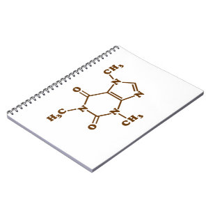 Caderno Espiral Fórmula Química Molecular Cafeína