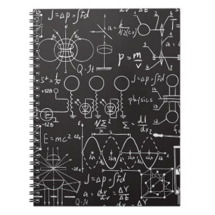 Caderno Espiral Fórmulas Científicas: Padrão de Cálculos do Quadro