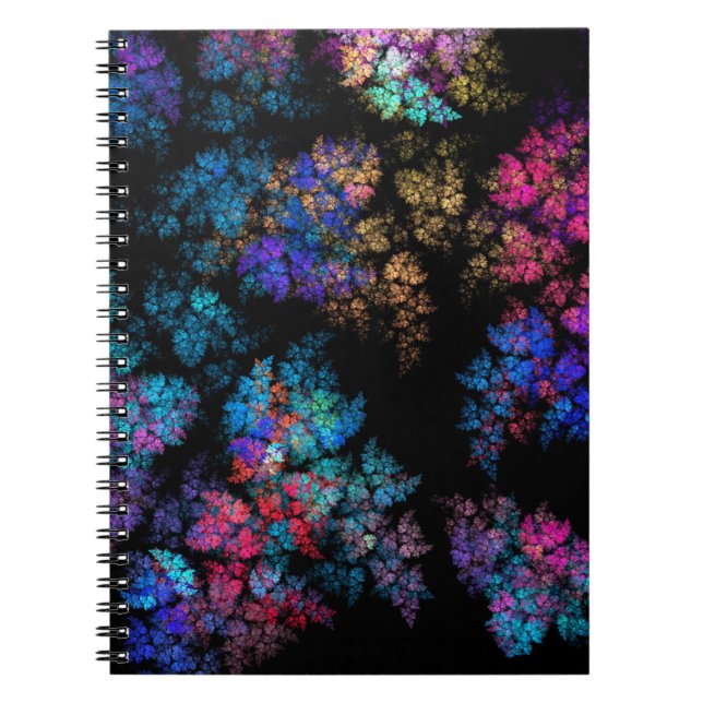 Caderno Espiral Fornações de folhas delicadas (Frente)