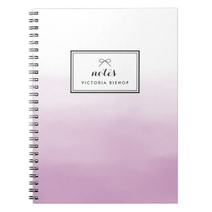 Caderno Espiral Forno de Aquarela Roxo Personalizado