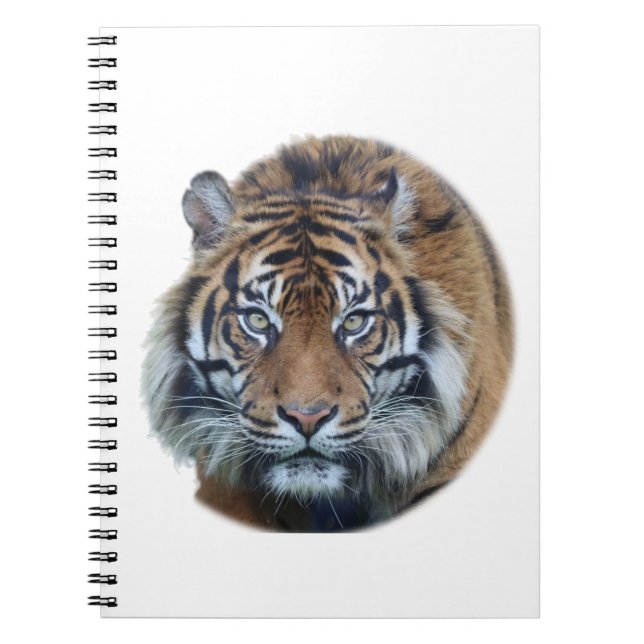 Caderno Espiral Foto Bengala Tiger Face (Frente)