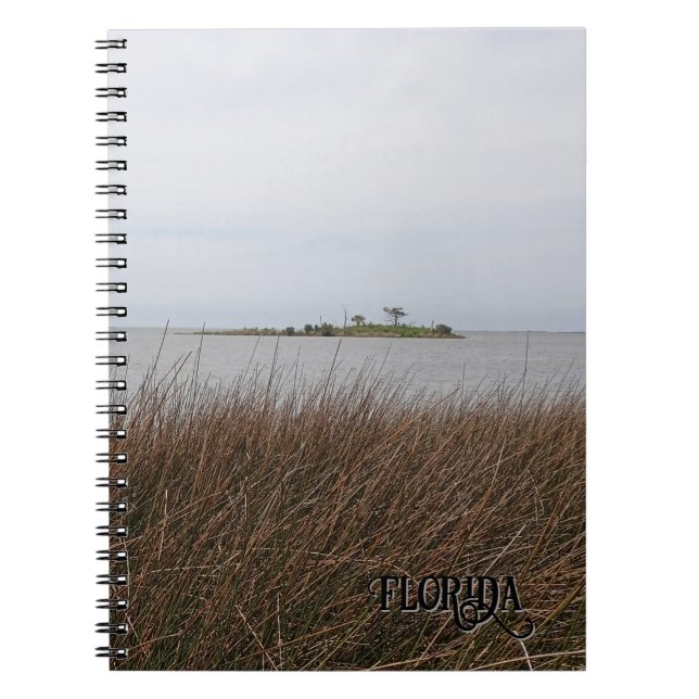 Caderno Espiral Foto da Implacável Agulha-da-praia-do-Golfo-da-Fló (Frente)