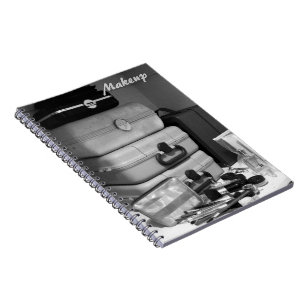 Caderno Espiral Foto de ativação da vida estática em preto e branc