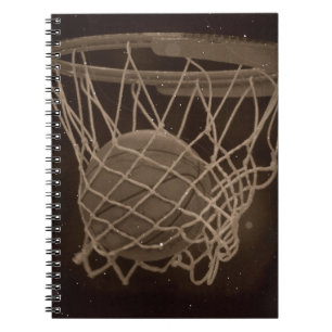 Caderno Espiral Foto de basquete danificada