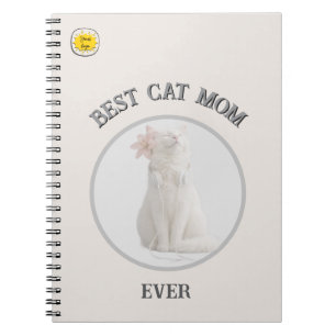 Caderno Espiral Foto de Mãe de Gato 