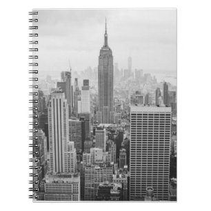 Caderno Espiral Foto de Paisagem de Visualização do Nova Iorque