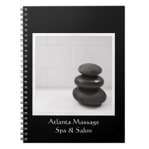 Caderno Espiral Foto de Pedras de Massagem