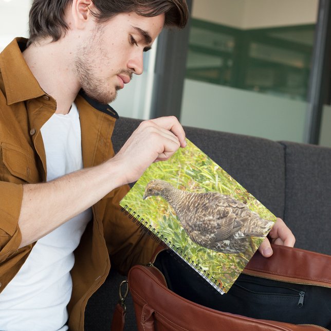 Caderno Espiral Foto de Sooty Grouse Wildlife (In Situ)