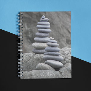 Caderno Espiral Foto do Balanced Rock Cairns