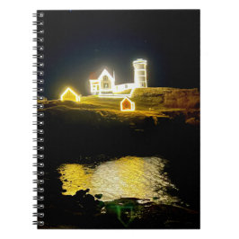 Caderno Espiral Foto do Farol de Nubble