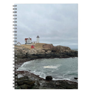 Caderno Espiral Foto do Farol de Nubble