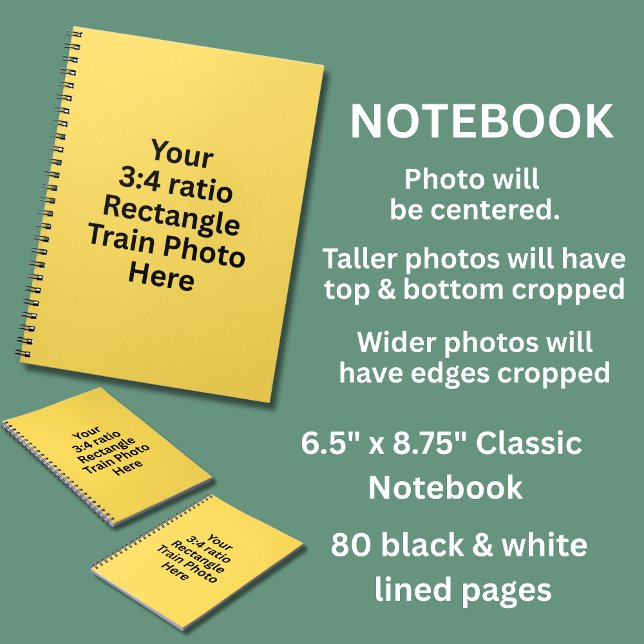 Caderno Espiral Foto do trem (Criador carregado)