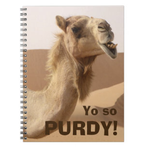Caderno Espiral Foto Engraçada Purdy Camel