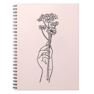 Caderno Espiral Foto Espiral de Arte Mínima Preta e Branca